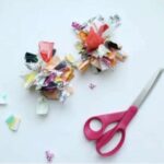 How to make scrap fabric pom poms