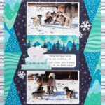 12 Blue Winter Scrapbook Layout Ideas
